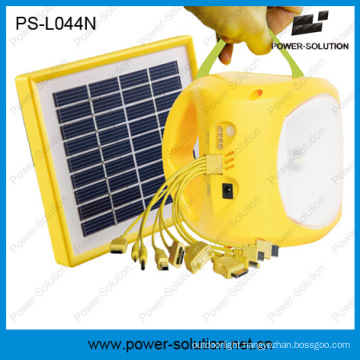 Portable Lithium-Ion Rechargeable Solar Battery LED Solar Light with Phone Charging (PS-L044N)